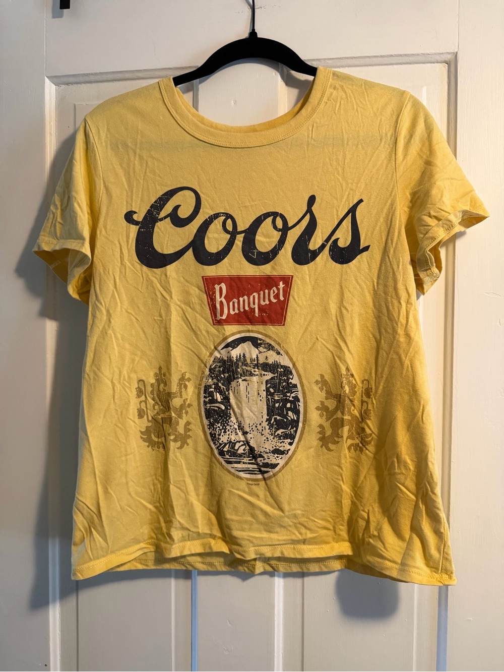 Coors Banquet Short Sleeve Tee - Yellow